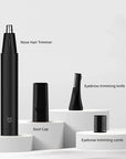 2024 NEW XIAOMI Mijia Electric Nose Hair Trimmer Portable Nose Ears Hair Eyebrow Trimmer  for Men Rechargeable Painless Clipper