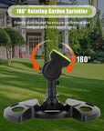 Lawns, garden sprinklers, automatically rotatable by 180 °