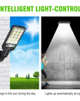 Solar-Straßenlaternen, Solar-Außenlampe mit 3-Licht-Modus